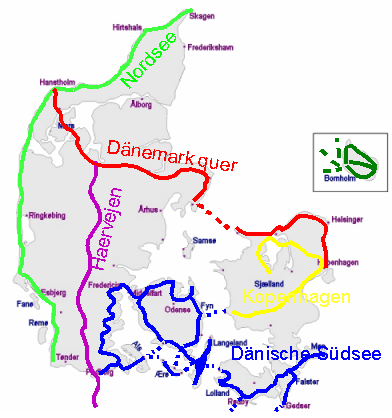 Radwandern in der dänischen Südsee